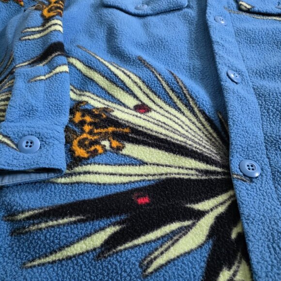 Nike LeBron Sherpa Shacket Mens XXL Dutch Blue Buttons Pockets Shirt DA6707-469 - Picture 10 of 16